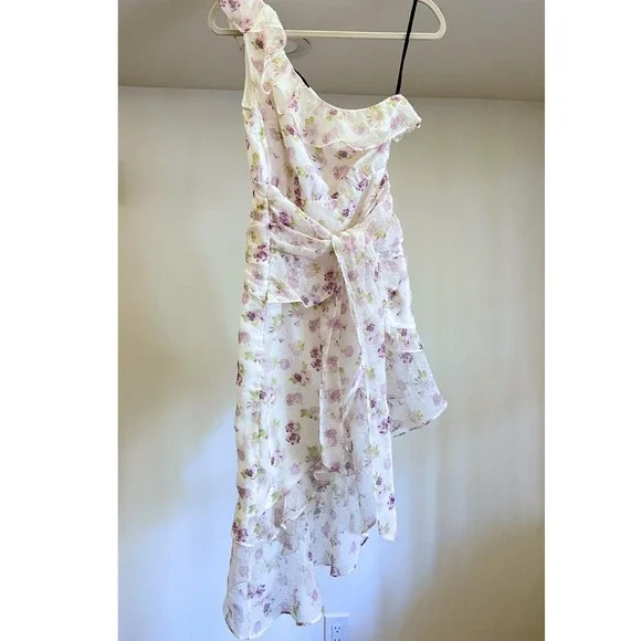 Majorelle Isabelle Midi Dress Purple Ditsy Floral Size Small Revolve